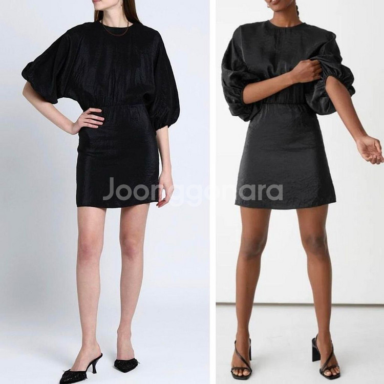 &OtherStories/앤아더스토리즈 블랙미니드레스--1