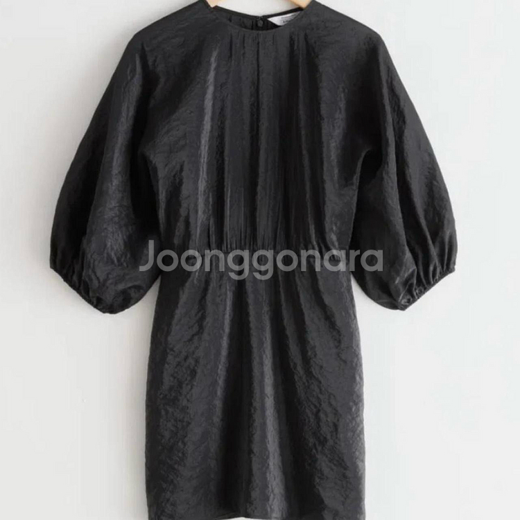 &OtherStories/앤아더스토리즈 블랙미니드레스--4