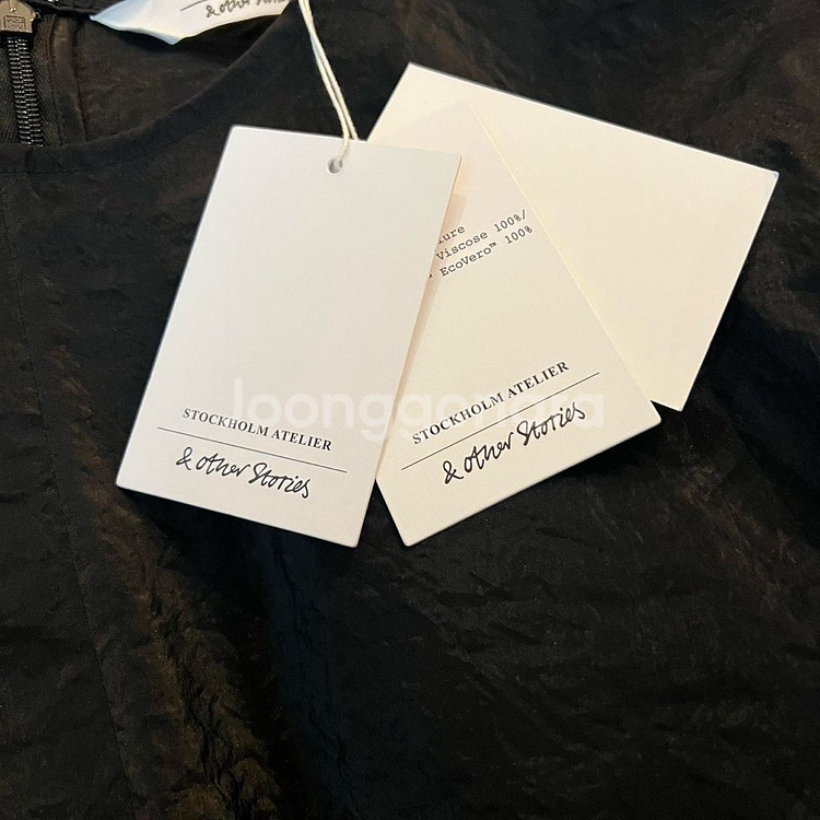 &OtherStories/앤아더스토리즈 블랙미니드레스--5