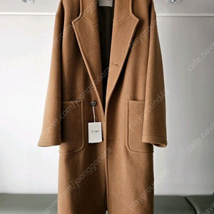 타임옴므 카멜 캐시미어 오버핏 코트