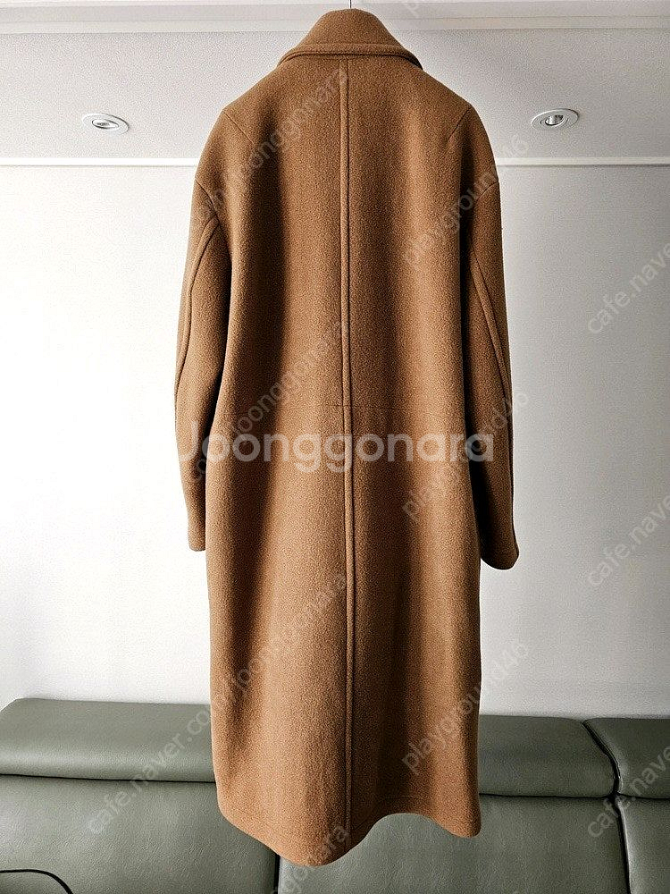 타임옴므 카멜 캐시미어 오버핏 코트--1