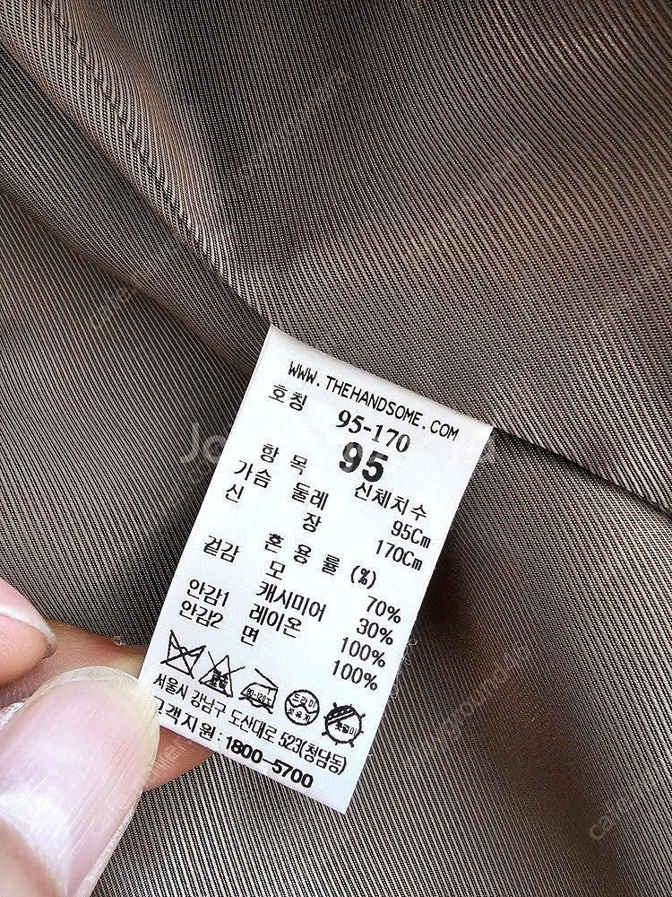 타임옴므 카멜 캐시미어 오버핏 코트--5