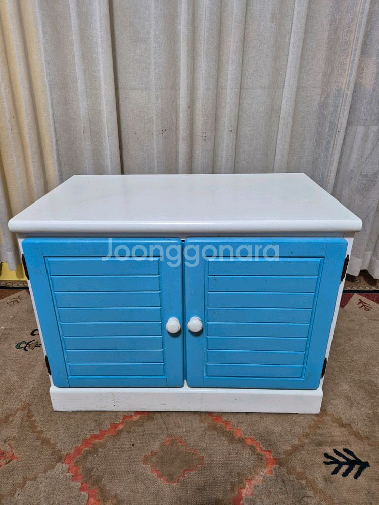 빈티지 파인우드 수납장--1