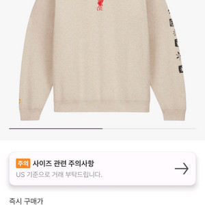 리버풀 컨버스 모크넥 스웨터