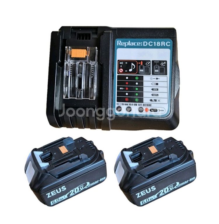 마끼다호환배터리2개 충전기1개--0