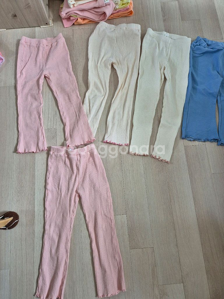 유아 골지 레깅스 5벌 130사이즈--0