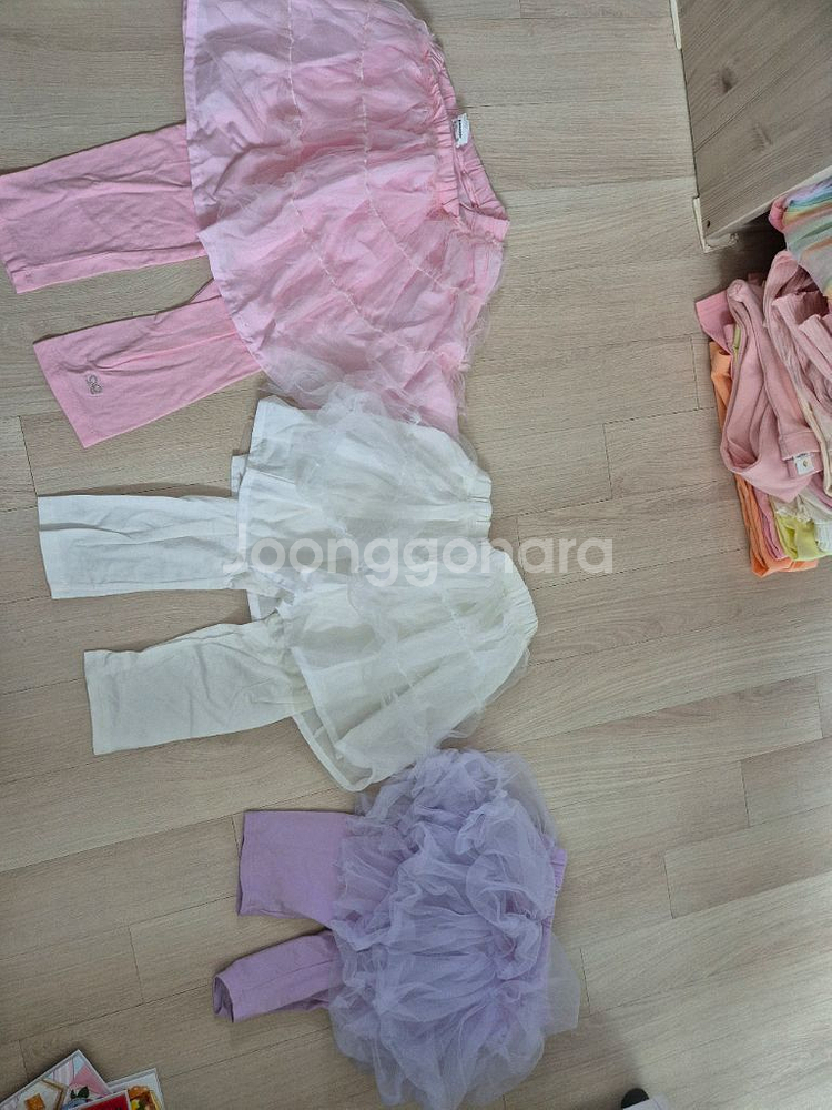 젤리스푼 여아 치마 레깅스 3벌 130 (여름,미착용)--0