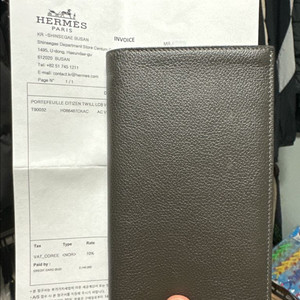 에르메스 시티즌 트윌 장지갑