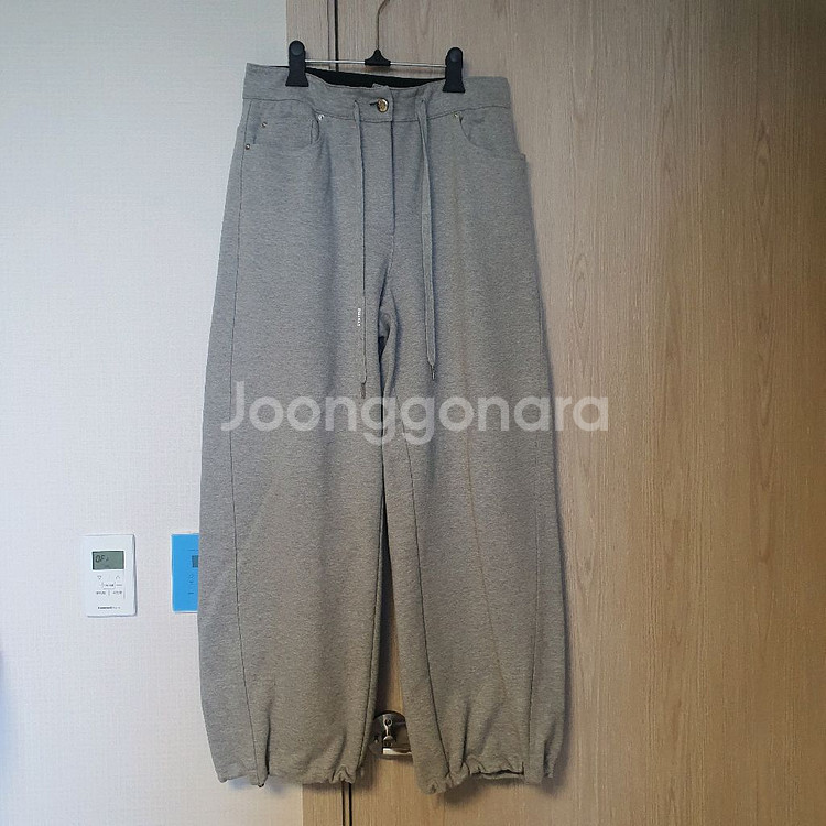 한섬 시스템 드로우스트링 와이드 팬츠 66--4