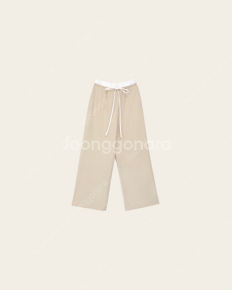 르플레인 소조 팬츠 베이지--3