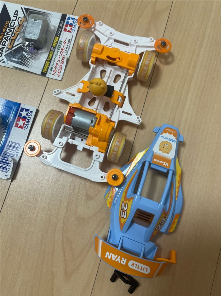 타미야 미니카 3대 + 길들인 랩튠과 토크튠 모터--1