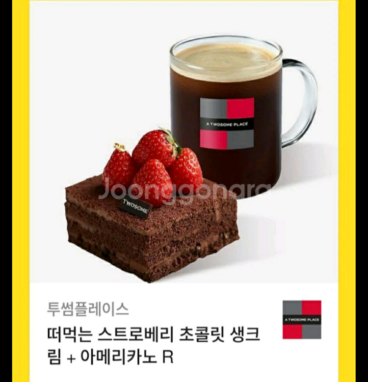 투썸플레이스 떠먹는 스초생 + 아메리카노 R--0