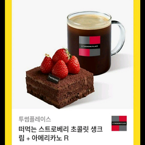 투썸플레이스 떠먹는 스초생 + 아메리카노 R