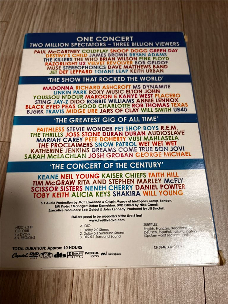 Live aid 1985, Live 8 (DVD)--3