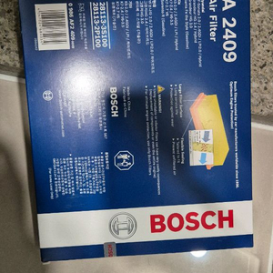 보쉬 에어 필터 크리너 A2409 그랜저 HG 등