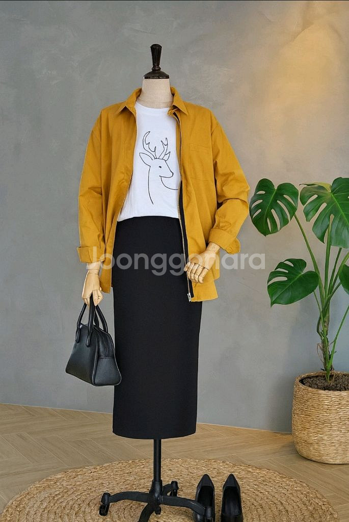 머스터드옐로우 셔츠점퍼--0