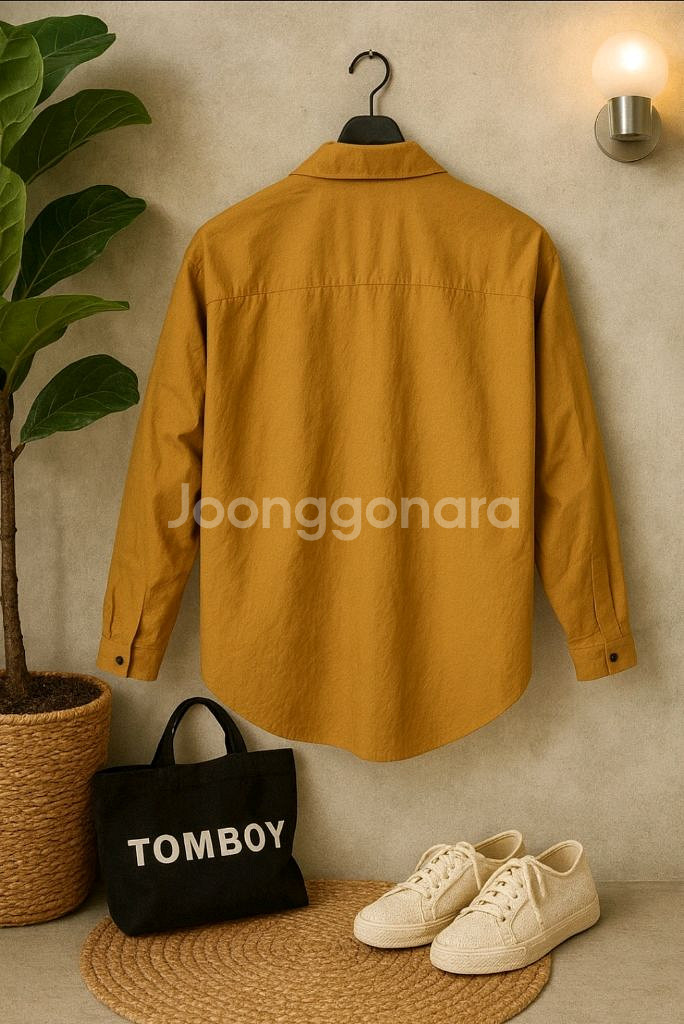 머스터드옐로우 셔츠점퍼--2