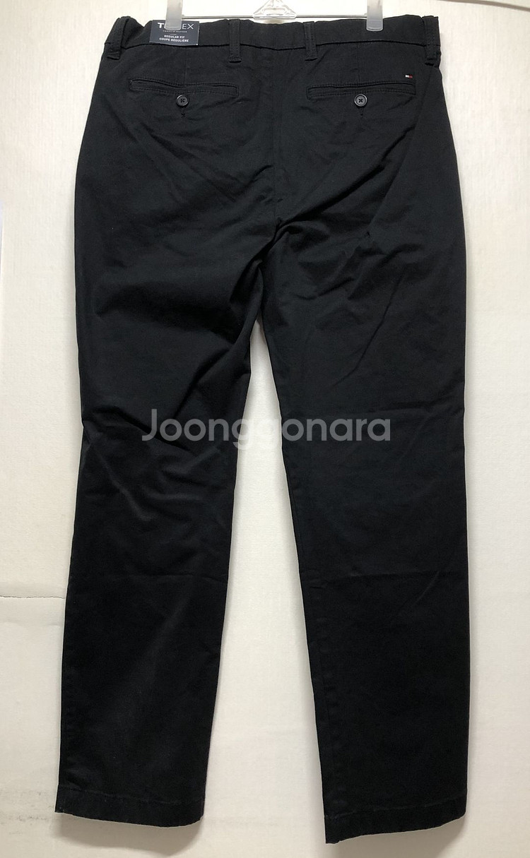 타미힐피거 플랙스 레귤러핏 치노팬츠/블랙--1