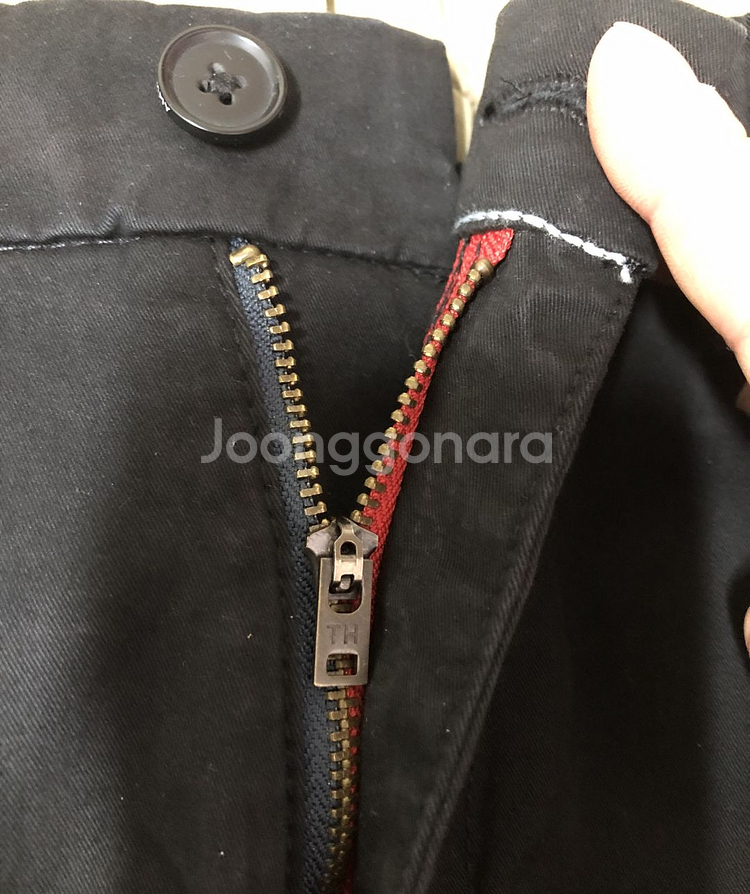 타미힐피거 플랙스 레귤러핏 치노팬츠/블랙--4