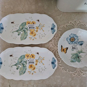 레녹스 버터플라이 메도우 샌드위치 트레이2,대찬기1