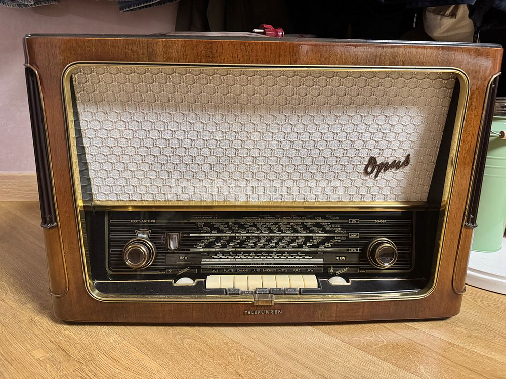 텔레풍켄 opus 7 진공관 라디오--0