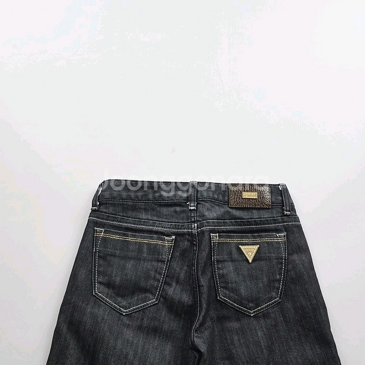 게스 청바지 부츠컷 진청 약스판 사이즈25 R2411--1