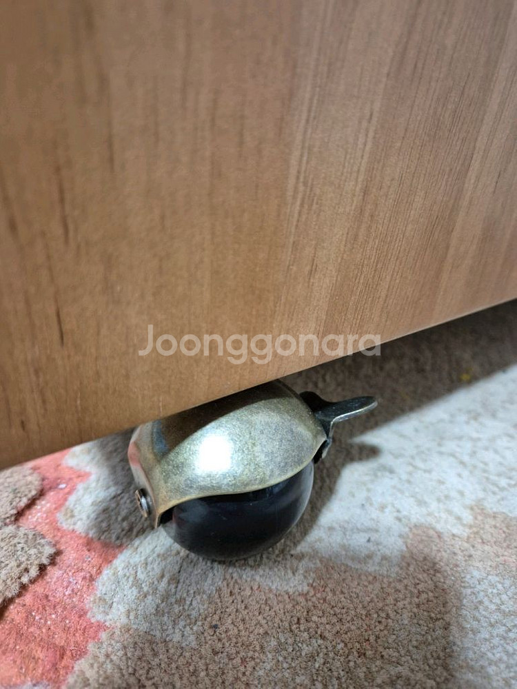 미드센츄리 이동식 선반 라탄수납장--9