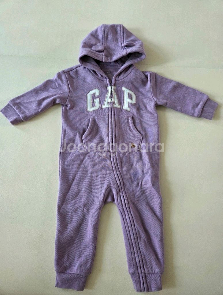 갭 베이비 기모후드 바디수트 12-18m--0