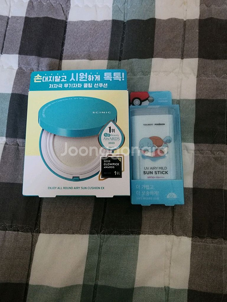 선쿠션, 꼬부기 선스틱 새상품입니다--0