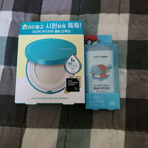 선쿠션, 꼬부기 선스틱 새상품입니다