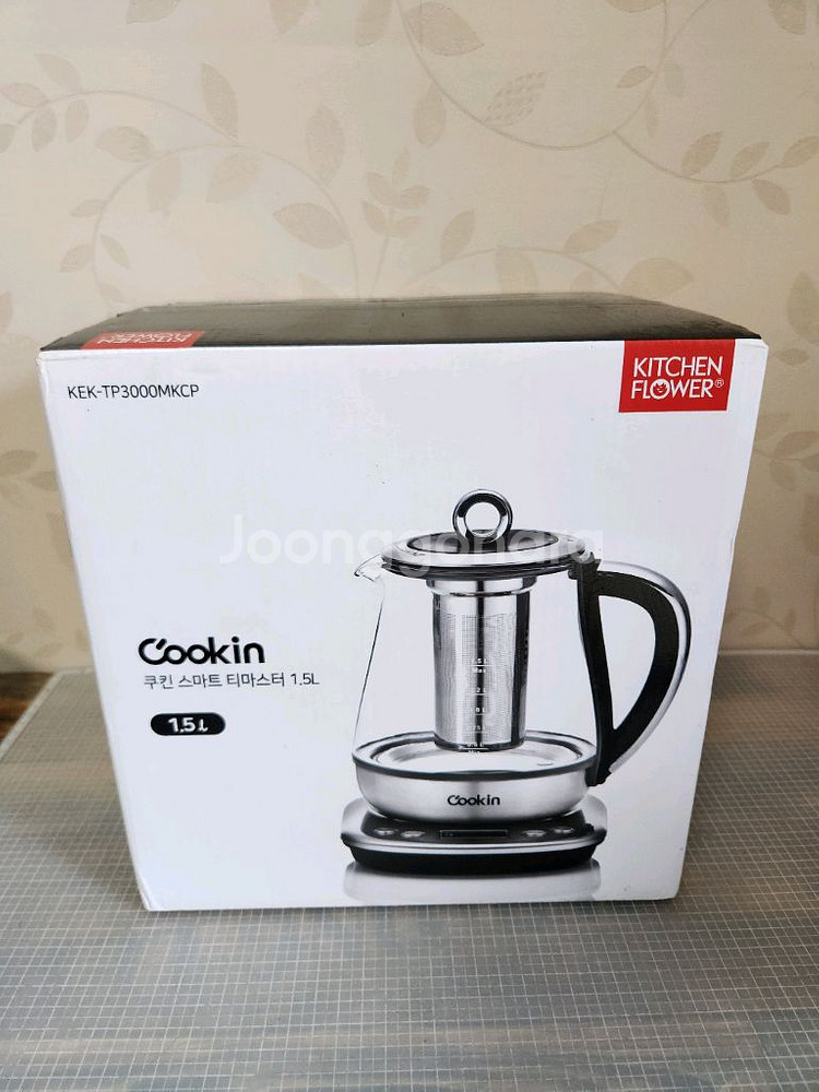 쿠킨 Cookin 스마트 티마스터 1.5L 새제품입니다--1