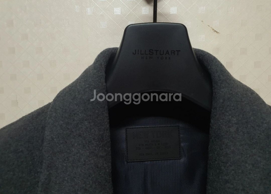 질스튜어트 뉴욕 / 다크그레이 세미오버핏 울캐시미어 더--3