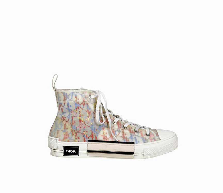 44] 디올 남성 B23 오블리크 하이탑 스니커즈 멀티--1