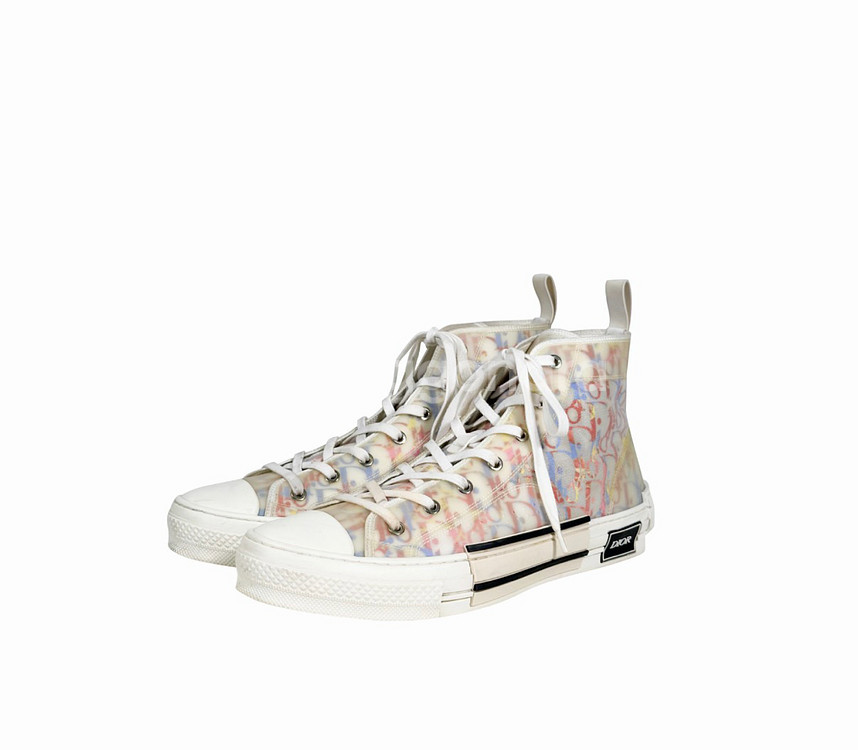 44] 디올 남성 B23 오블리크 하이탑 스니커즈 멀티--2