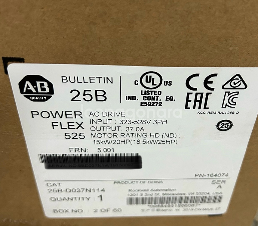 새제품 [AB]인버터 25B-D037N114--0