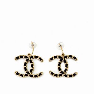 샤넬 여성 마트라세 CC 로고 체인 귀걸이 이어링 골드