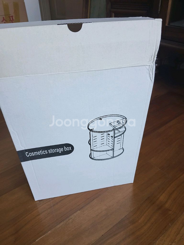 회전식 투명 화장품정리대 4개--1