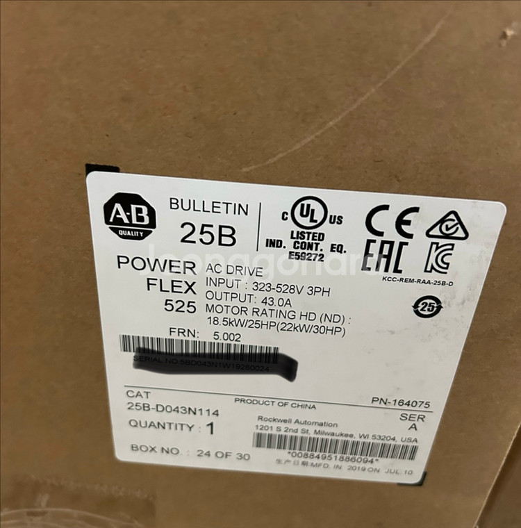새상품[AB] 인버터 25B-D043N114--0