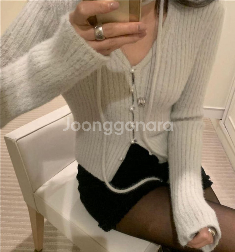 포스터 도큐퍼 가디건 (그레이)--0