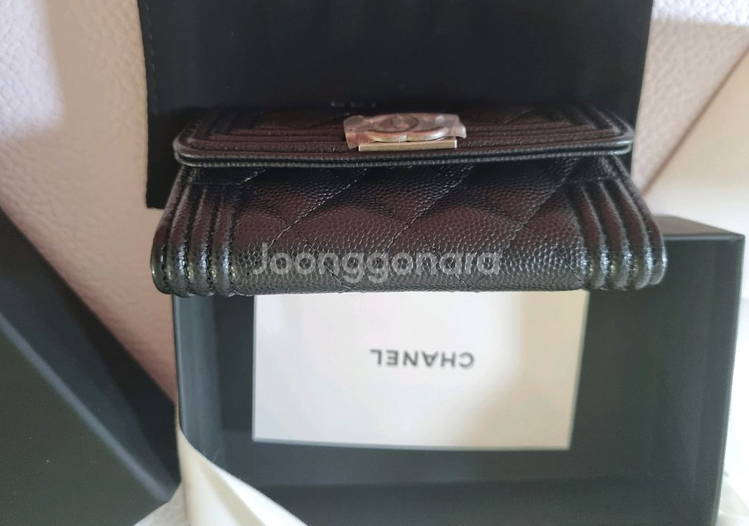 샤넬 보이 카드지갑 빈티지은장 / 똑딱이--6