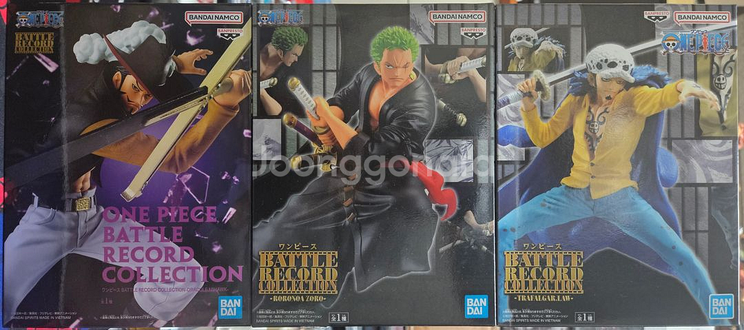 3종)원피스 배틀레코드 조로 미호크 로우 피규어--4