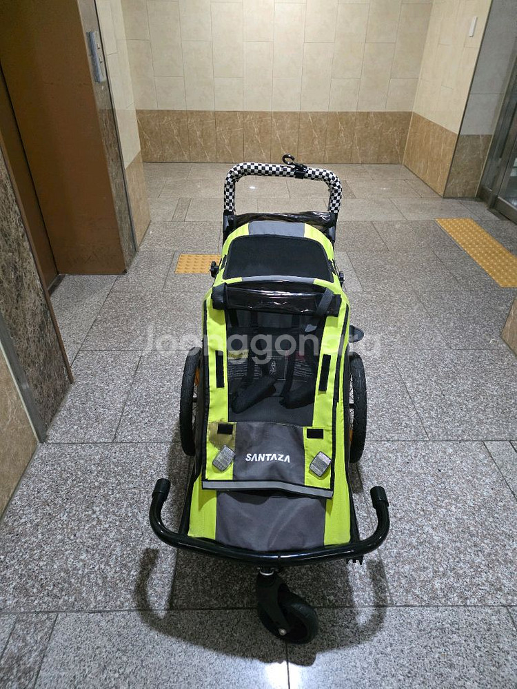 산타자 자전거 트레일러 팝니다 1인용--3