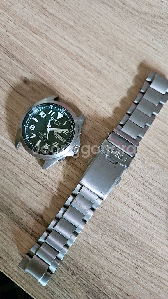 시티즌 PMD56 녹판 에코드라이브 티타늄 시계--0