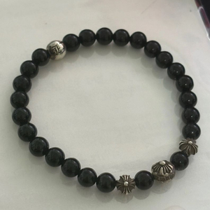 크롬하츠 비즈 팔찌 오닉스 3볼