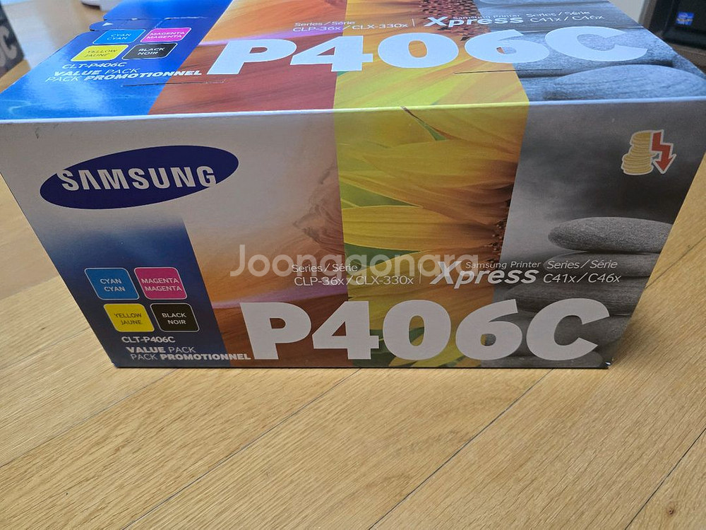 삼성 레이저 프린터 CLT-P406C 정품 토너 세트--0