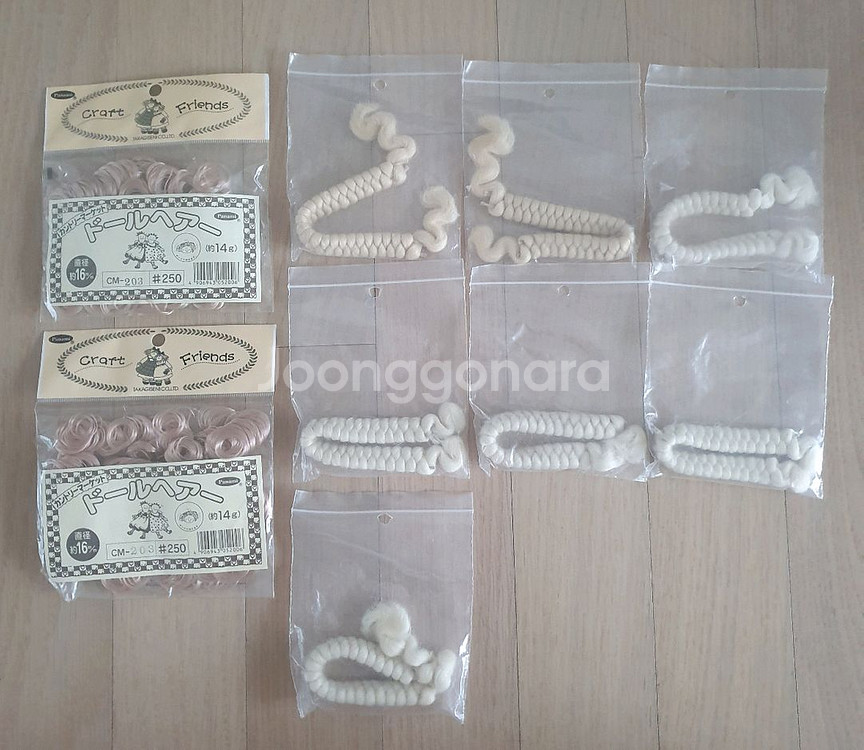 퀼트인형 머리 카락--0