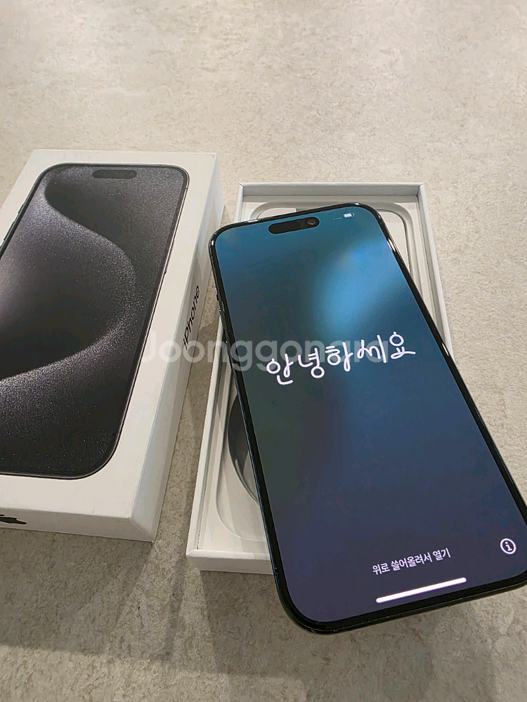 아이폰15프로 256g 블랙티타늄--4