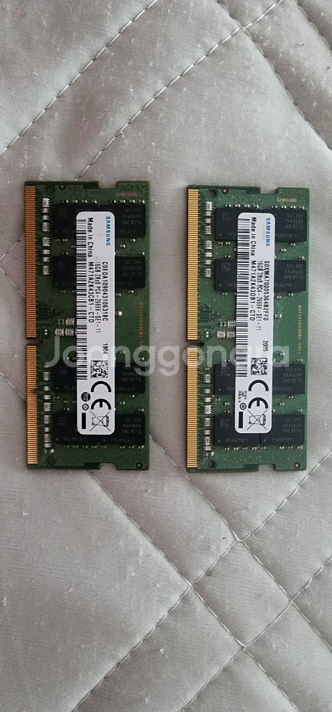 삼성 노트북용 DDR4 2666MHz 16GB 2개--0
