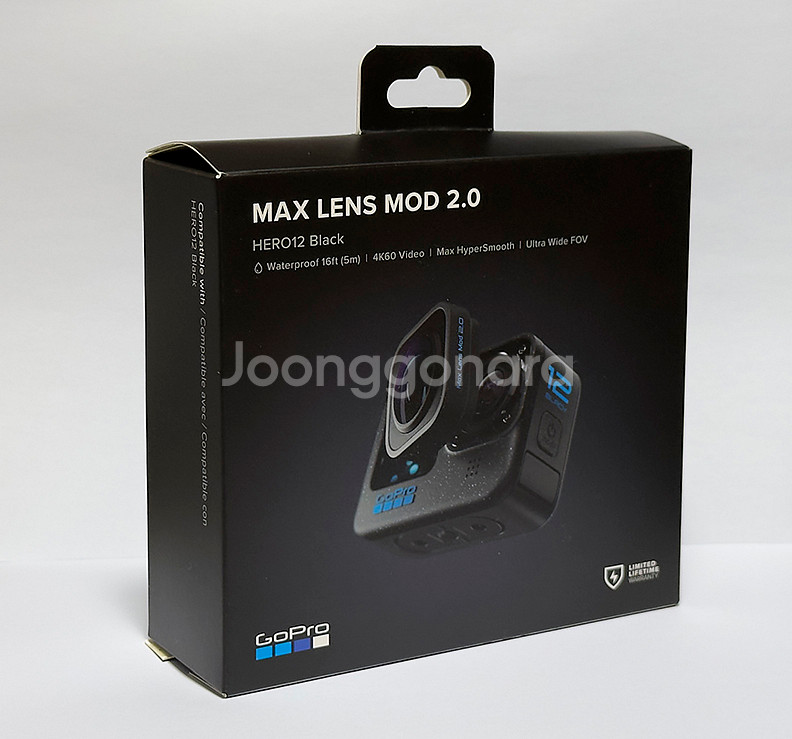 고프로 12 블랙 + Max 렌즈 모듈 2.0판매합니다--4