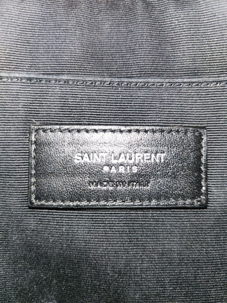 생로랑 YSL 로고 블랙 클러치백(정품)--6